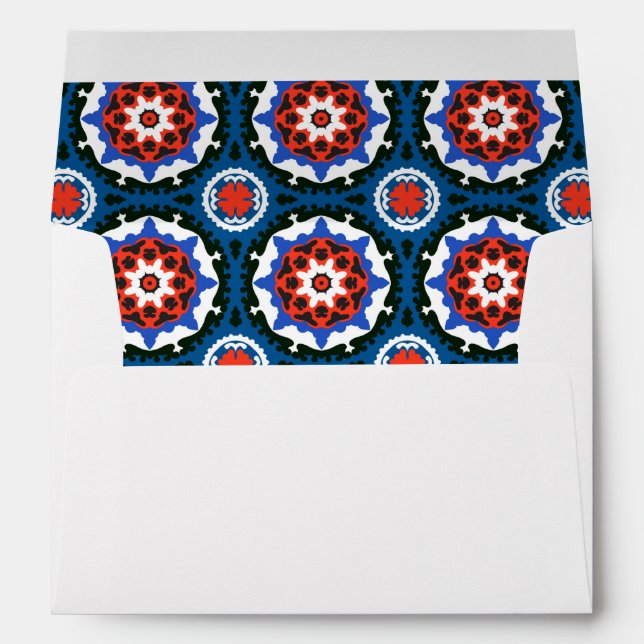 Suzani Pattern With Bold Ornament Envelopes (Back (Bottom))