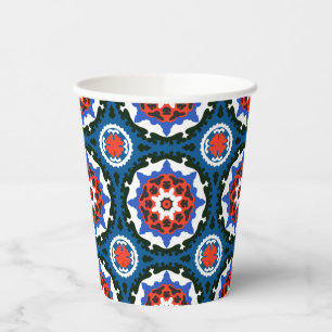 Suzani Pattern With Bold Ornament Paper Cups