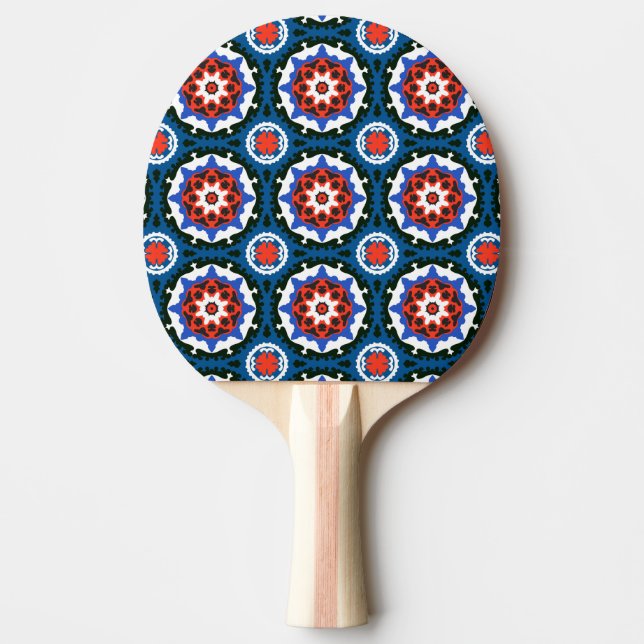 Suzani Pattern With Bold Ornament Ping Pong Paddle (Front)