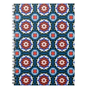 Suzani Pattern With Bold Ornament Spiral Notebook