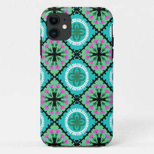 Suzani Pattern with Uzbek and Kazakh Motifs iPhone 11 Case