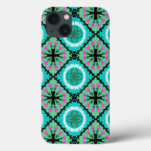 Suzani Pattern with Uzbek and Kazakh Motifs iPhone 13 Case