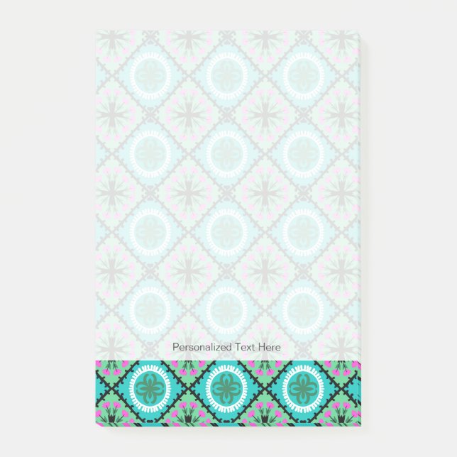 Suzani Pattern with Uzbek and Kazakh Motifs Post-it Notes (Front)