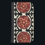 Suzani Style Decorative Floral Pattern Samsung S4 Wallet Case<br><div class="desc">This decorative floral design by Chariklia Zarris is made to mimic suzani style tapestry. These tribal textiles originate from Central Asia and trace their ancestry back to the 15th century. Own a piece of history by purchasing this pattern!</div>