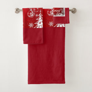 Suzanne Elizabeth Christmas Collection - Bath Tow Towel Set