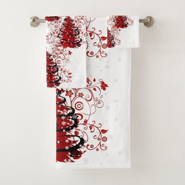 SUZANNE ELIZABETH CHRISTMAS COLLECTION  BATH TOWEL (Insitu)
