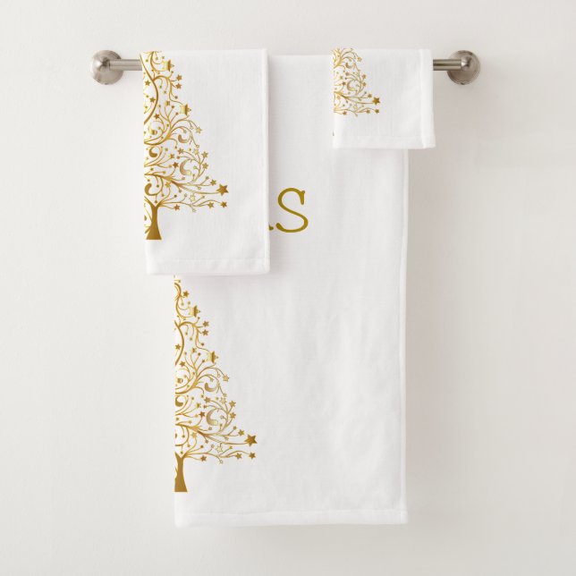 Suzanne Elizabeth Christmas Collection Bath Towel  (Insitu)