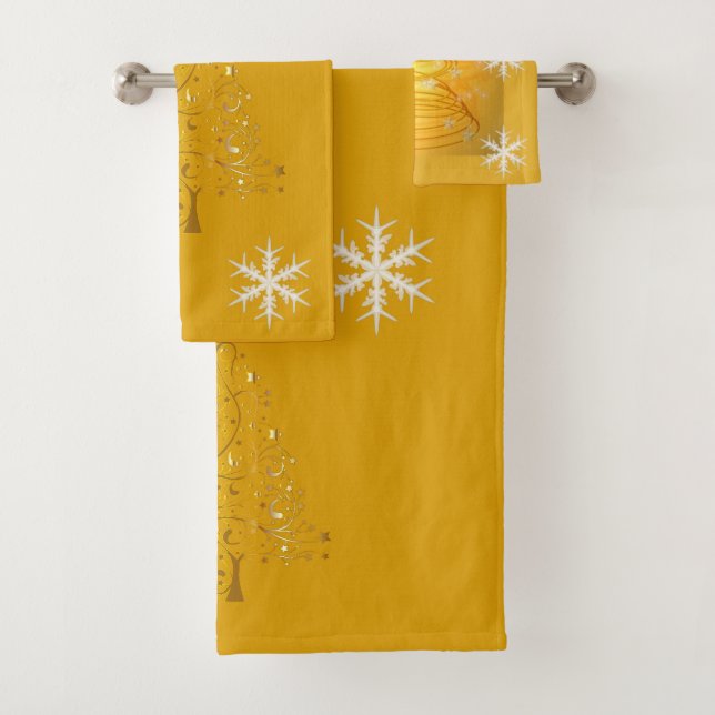 SUZANNE ELIZABETH CHRISTMAS COLLECTION BATH TOWEL SET (Insitu)