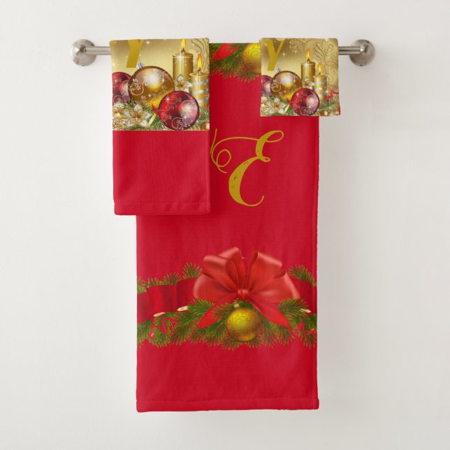 Suzanne Elizabeth Christmas Collection - Bath Towel Set (Insitu)
