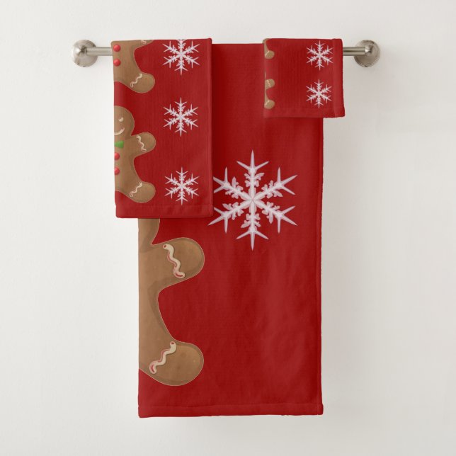 SUZANNE ELIZABETH CHRISTMAS COLLECTION BATH TOWEL SET (Insitu)