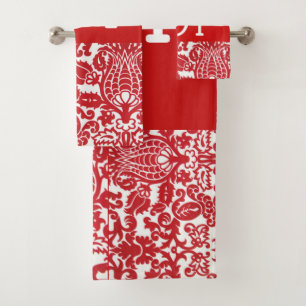 Suzanne Elizabeth Christmas Collection Bath Towel Set