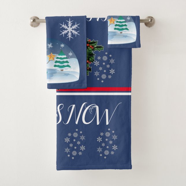 SUZANNE ELIZABETH CHRISTMAS COLLECTION BATH TOWEL SET (Insitu)