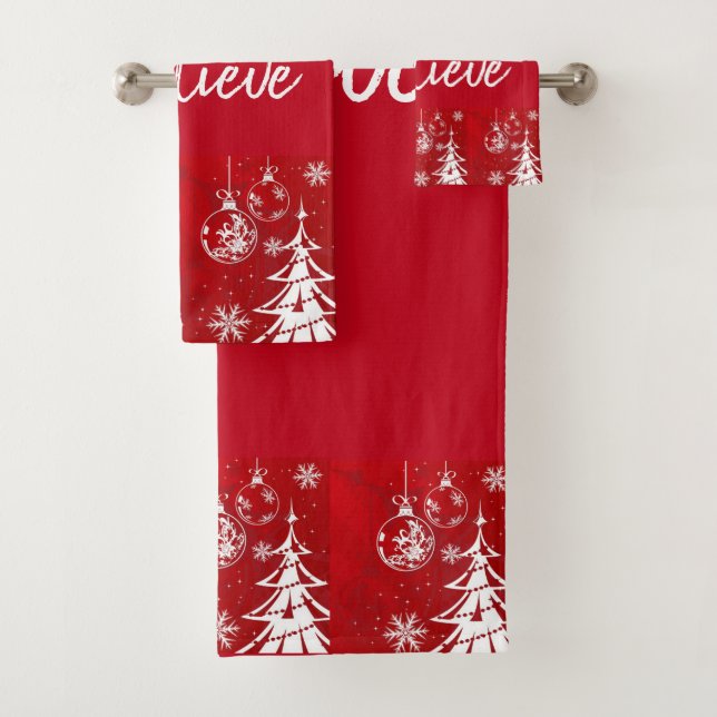 Suzanne Elizabeth Christmas Collection - Bath Towel Set (Insitu)