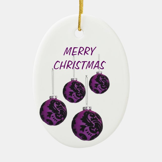 SUZANNE ELIZABETH CHRISTMAS COLLECTION CERAMIC ORN TREE DECORATION (Front)