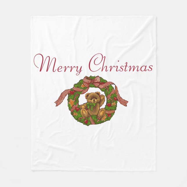 Suzanne Elizabeth Christmas Collection Fleece Blan Blanket (Front)