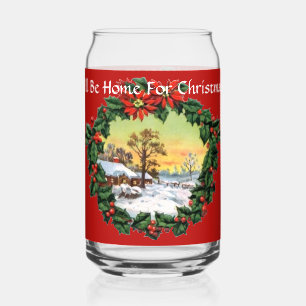 Suzanne Elizabeth Christmas Collection: Holiday Can Glass
