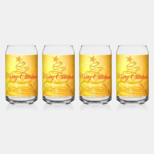 Suzanne Elizabeth Christmas Collection: Holiday Can Glass