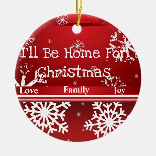 Suzanne Elizabeth Christmas Collection Holiday Ceramic Tree Decoration (Front)