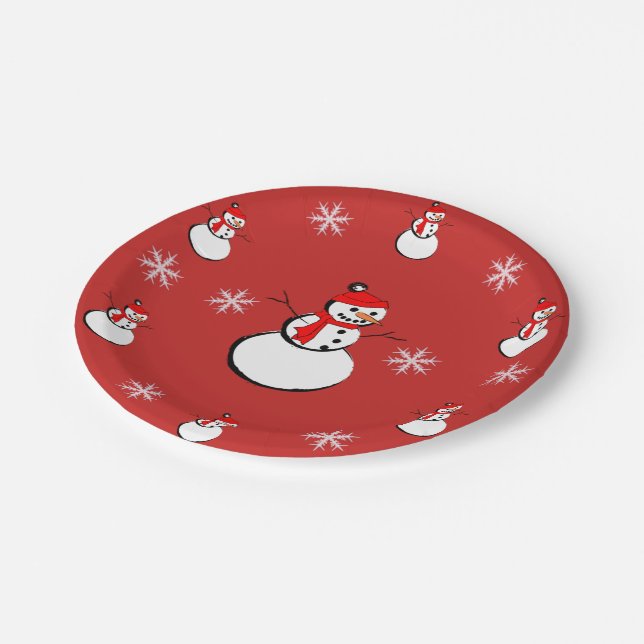 Suzanne Elizabeth Christmas Collection  Holiday Paper Plate (Angled)