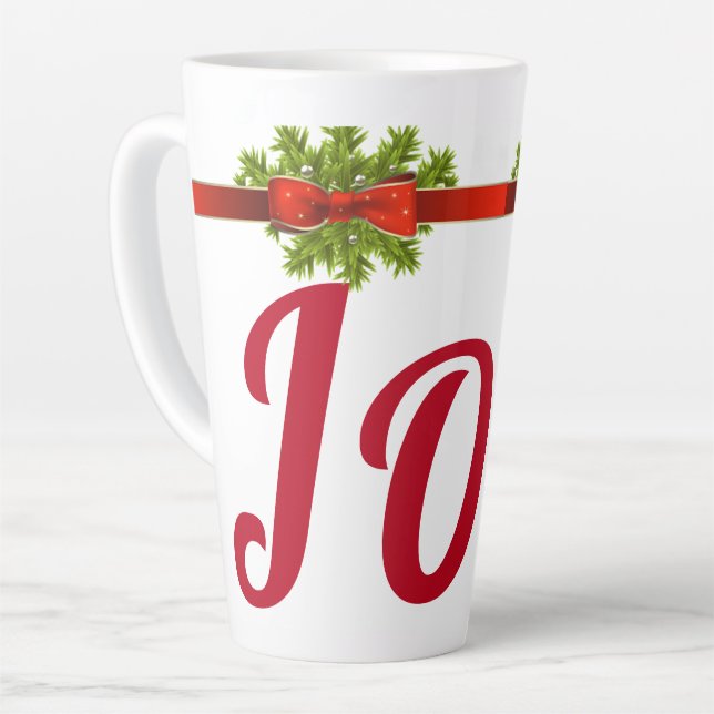 Suzanne Elizabeth Christmas Collection Latte Mug (Left Angle)