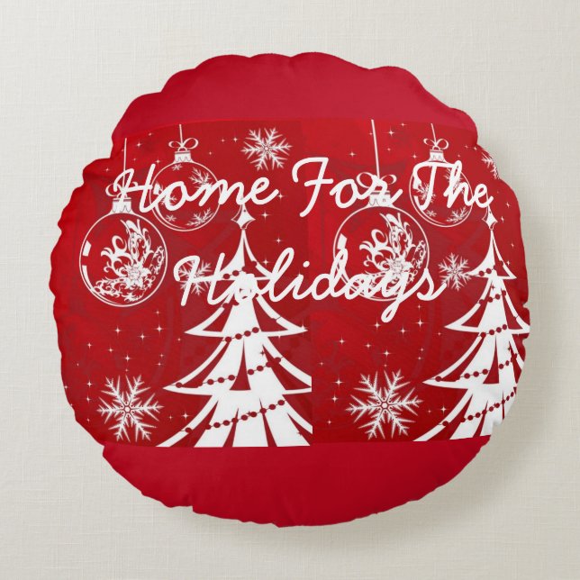 Suzanne Elizabeth Christmas Collection - Round Cushion (Front)