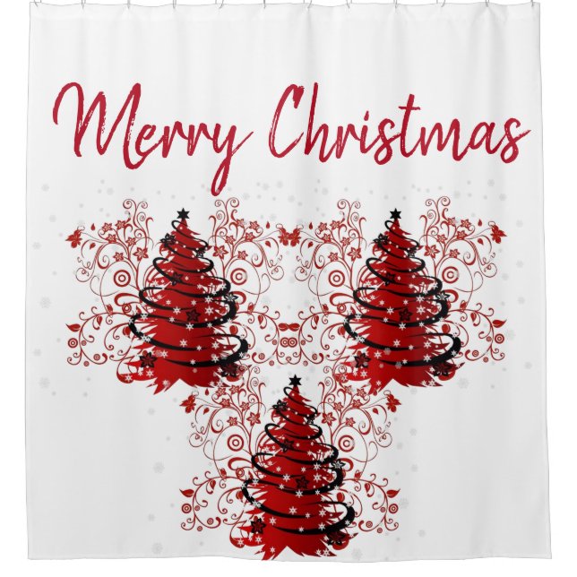 SUZANNE ELIZABETH CHRISTMAS COLLECTION SHOWER CURTAIN (Front)