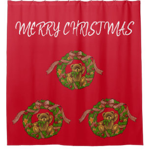SUZANNE ELIZABETH CHRISTMAS COLLECTION SHOWER CURTAIN