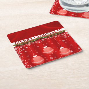 SUZANNE ELIZABETH CHRISTMAS COLLECTION SQUARE PAPER COASTER