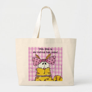 Suzette-Dainty Kitty Large Tote Bag