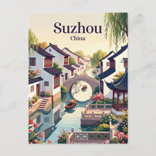 Suzhou China Postcard (Front)