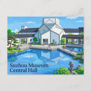 Suzhou Museum Central Hall China Postcard