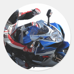 Suzuki Gixxer fan Classic Round Sticker