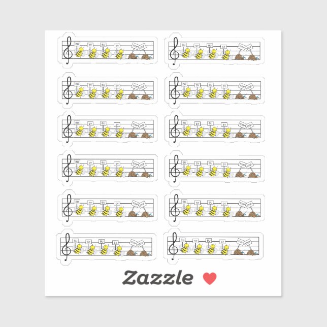 Suzuki Music Sticker Set (Sheet)