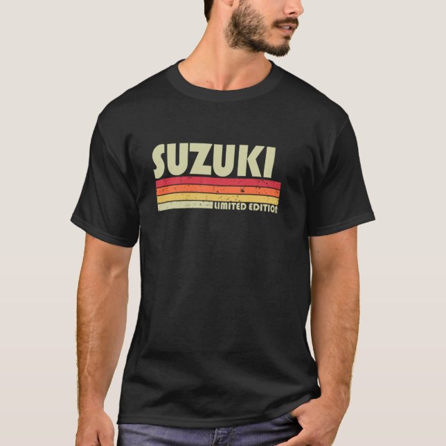 Suzuki Retro Vintage Japanese Name T-Shirt (Front)