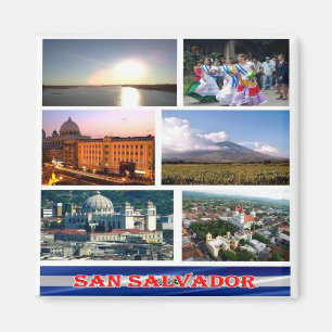 SV - El Salvador - Mosaic Collage Magnet