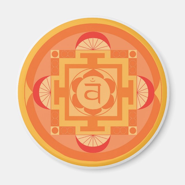 Svādhisthāna Chakra Mandala Magnet (Front)
