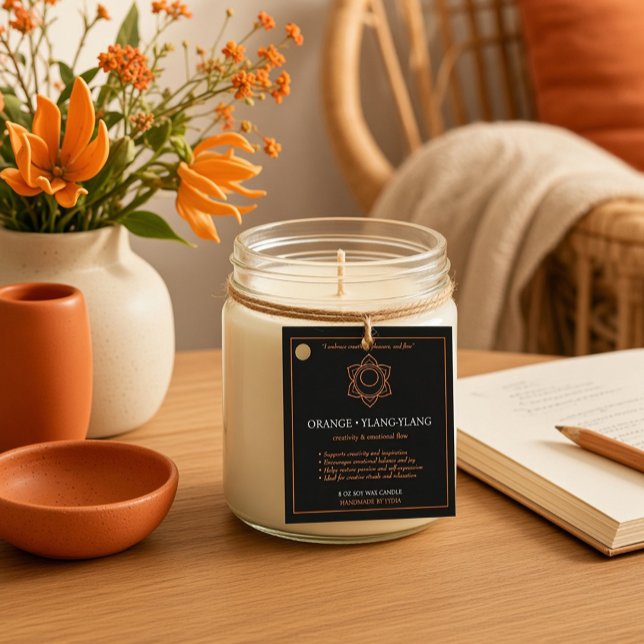 Svadhisthana Sacral Chakra Candle Label (Creator Uploaded)