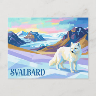 Svalbard Arctic Fox Norway Postcard