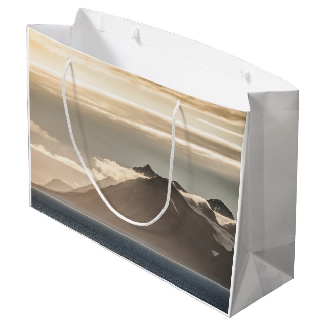 Svalbard Landscape Photo Large Gift Bag (Back Angled)
