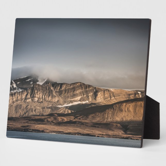 Svalbard Landscape Photo Plaque (Side)