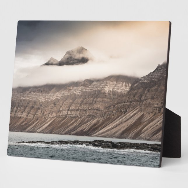 Svalbard Landscape Photo Plaque (Side)