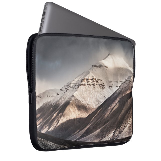 Svalbard Mountain Laptop Sleeve (Front Right)