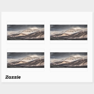 Svalbard Mountain Rectangular Sticker