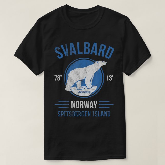 Svalbard Norway Arctic Circle Polar Bear T-Shirt S (Design Front)