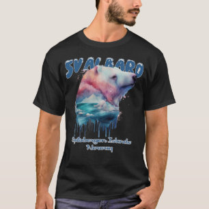 Svalbard Norway Spitsbergen Polar Bear Northern Li T-Shirt
