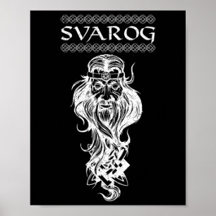 Svarog Slavic Pagan God Slavs Paganism Mythology  Poster