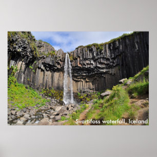 Svartifoss waterfall, Iceland Poster