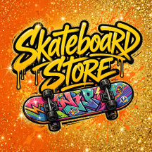 Amazing Abstract Paint Splash Skateboard 