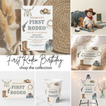 My First Rodeo - Blue Cowboy 1st Birthday 