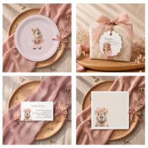 Capybara Baby Shower • Girl